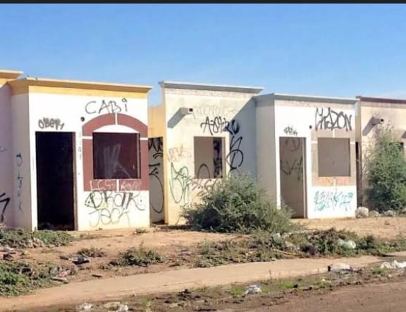 Viviendas abandonadas en Ciudad Juárez