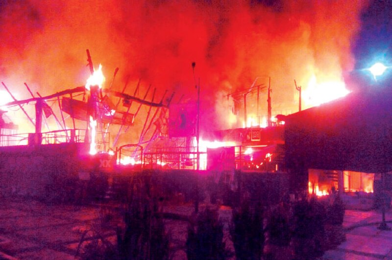 Incendio en una fábrica de colchones en España