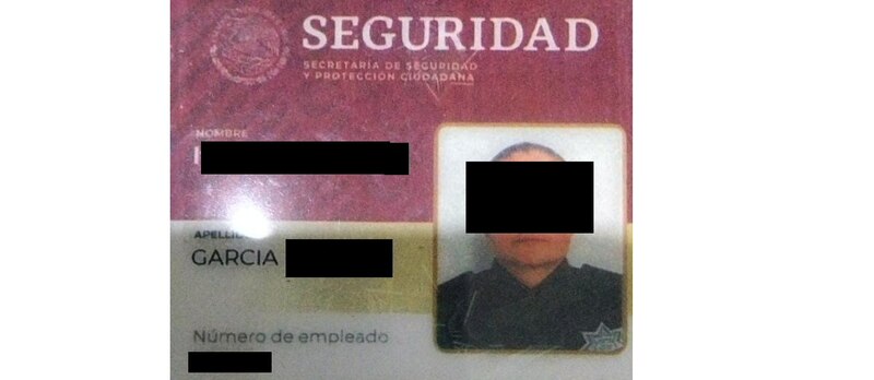 Credencial de seguridad de la Secretaría de Seguridad y Protección Ciudadana