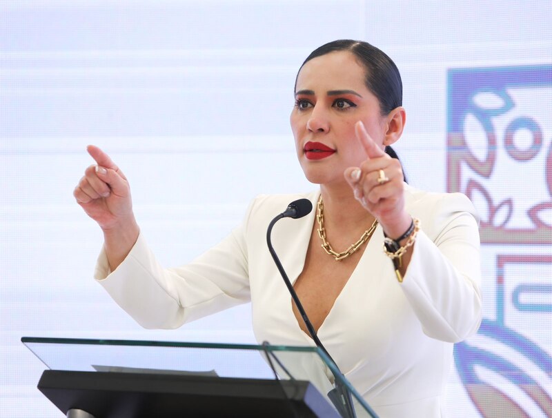 La presidenta de la Comunidad de Madrid, Isabel Díaz Ayuso, durante una rueda de prensa.