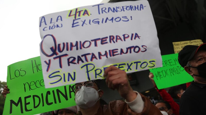 Protesta por la falta de medicamentos para el cáncer en México