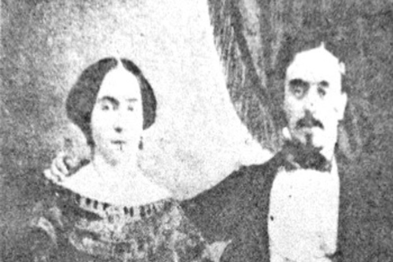 Retrato de una pareja del siglo XIX