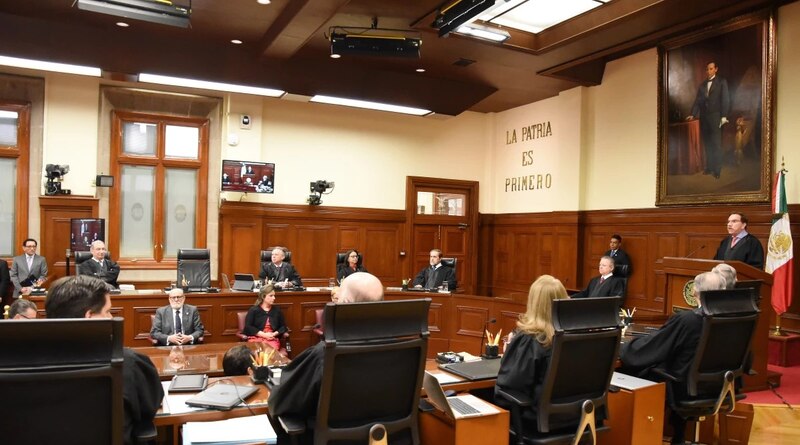 Ministros de la Suprema Corte de Justicia de la Nación en sesión