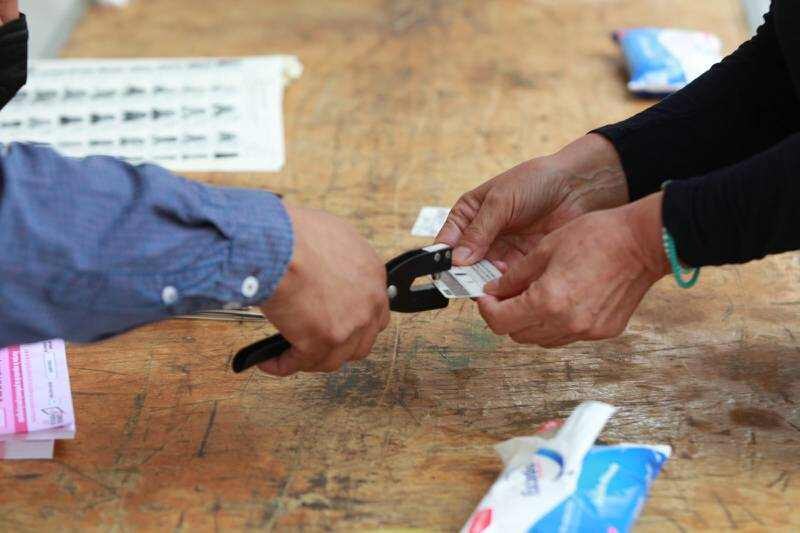 Corte de boleta electoral