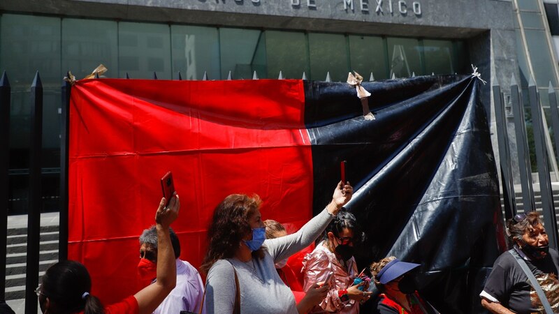 Protesta contra el gobierno en México