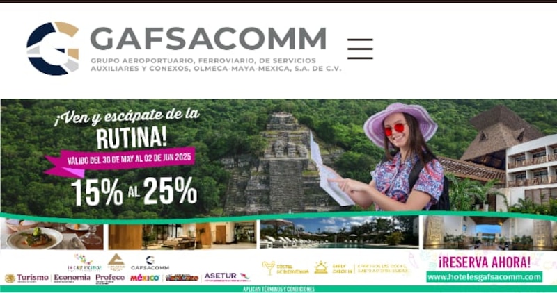 En un esfuerzo por consolidar su identidad institucional y ampliar su presencia nacional e internacional, Grupo Aeroportuario, Ferroviario, de Servicios Auxiliares y Conexos Olmeca-Maya-Mexica cambia de nombre a: Grupo Mundo Maya