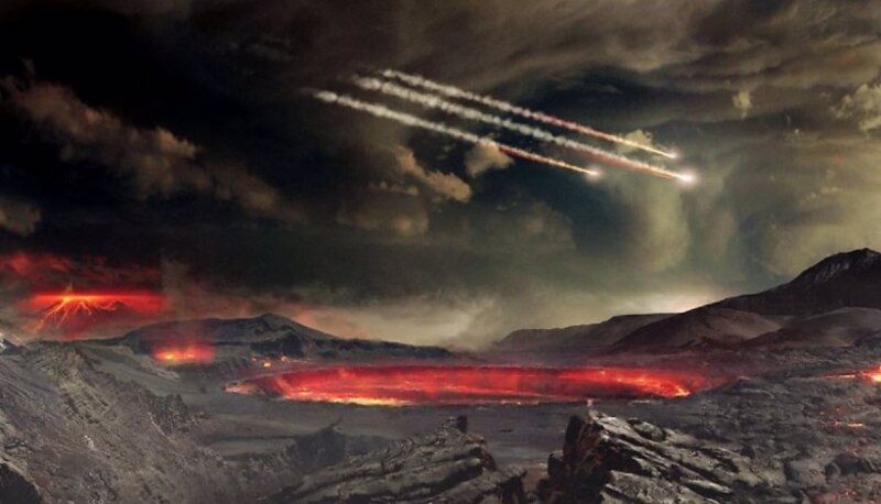 Impacto de un meteorito en la Tierra primitiva