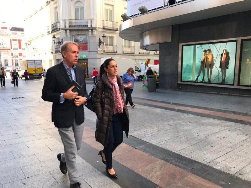 La alcaldesa de Madrid, Manuela Carmena, junto al líder de Más Madrid, Íñigo Errejón, durante la campaña electoral de las elecciones municipales de 2019.