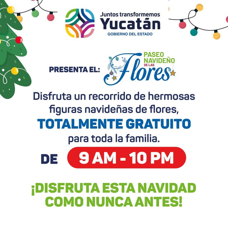 Title: Paseo Navideño de las Flores