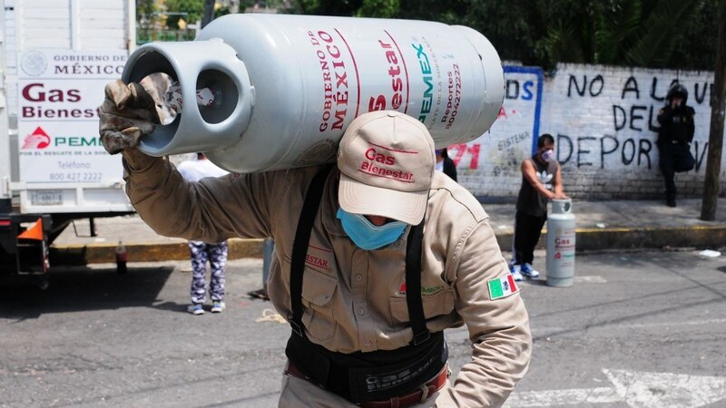 Repartidor de gas LP en México