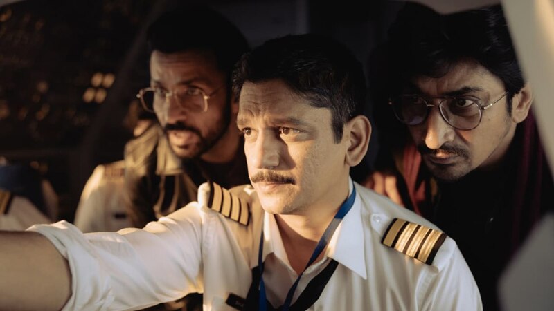 La tripulación de un avión