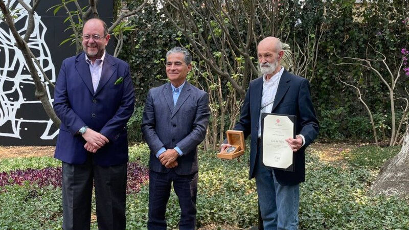 Entrega de la Medalla Bellas Artes a los artistas plásticos Javier Marín y Rafael Coronel