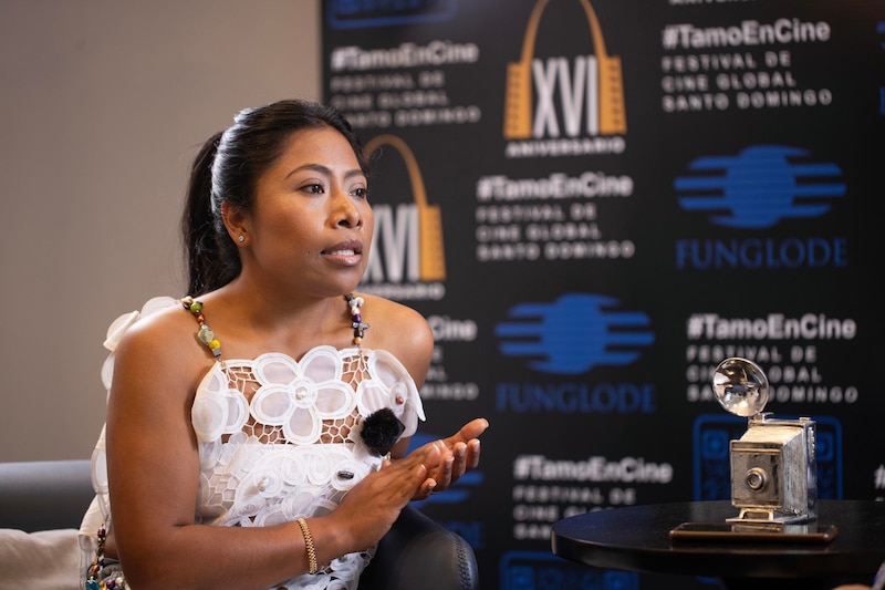 La directora de cine dominicana Tanya Valette durante una entrevista.