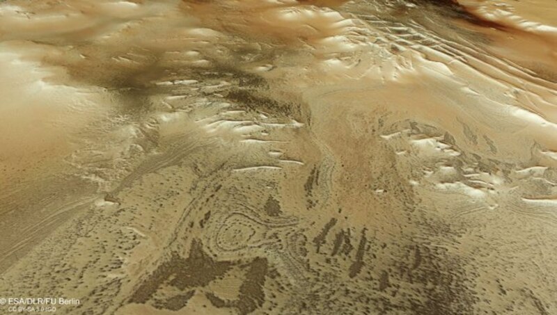 Una imagen satelital del desierto del Sahara