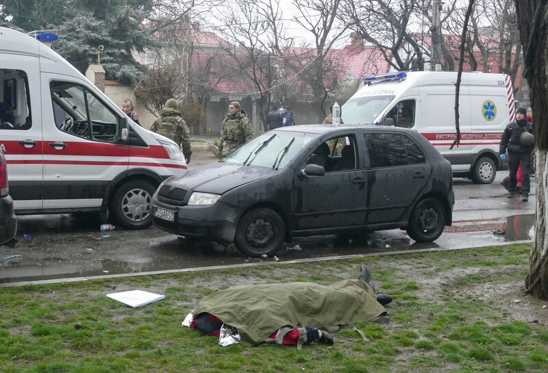 Accidente de tráfico mortal en Ucrania