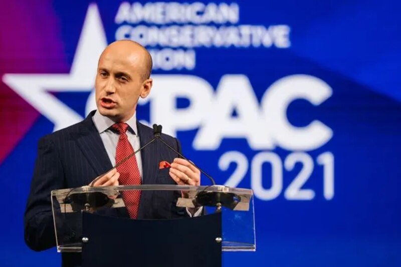 El senador Ted Cruz hablando en la Conferencia de Acción Política Conservadora (CPAC) de 2021