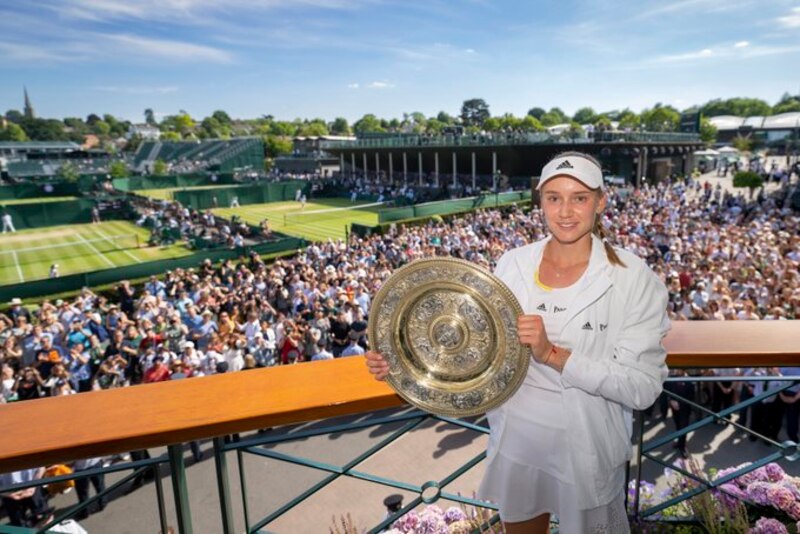 La tenista española, Garbiñe Muguruza, campeona de Wimbledon 2017.