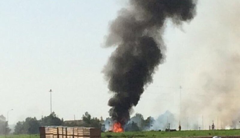 Incendio en una fábrica de neumáticos en Argentina