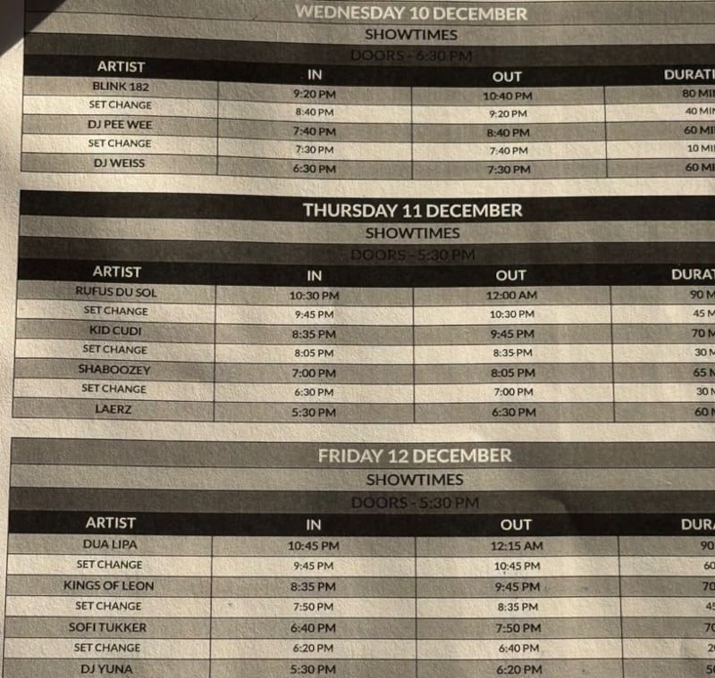 El festival privado “Quest” reúne a estrellas internacionales en conciertos exclusivos no abiertos al público.