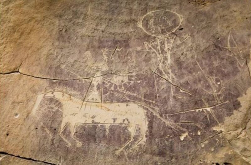 Petroglifo de la Cueva de los Caballos