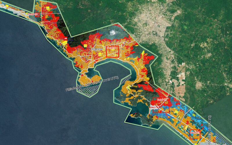 Mapa de Acapulco, Guerrero, México