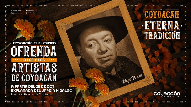 Ofrenda a los artistas de Coyoacán