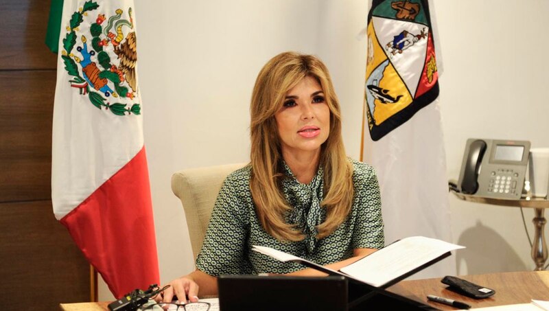 La Jefa de Gobierno de la Ciudad de México, Claudia Sheinbaum, durante una conferencia de prensa.