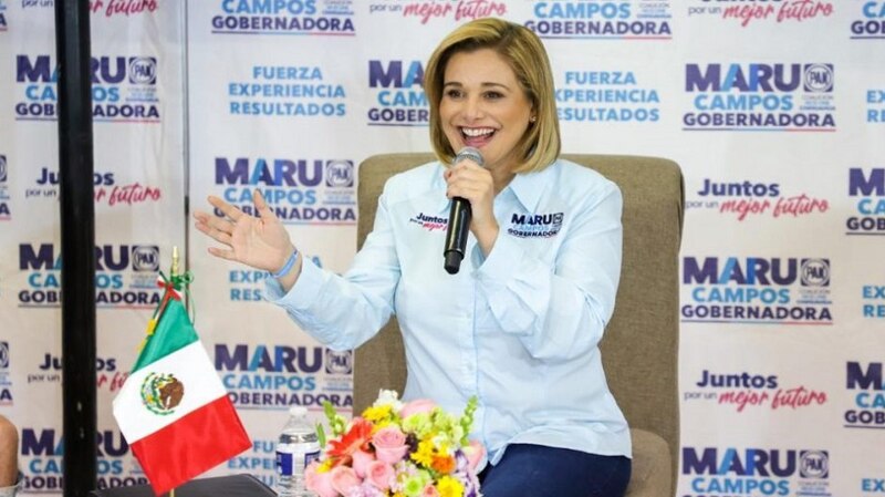 Title: Maru Campos, candidata a gobernadora de Chihuahua por la coalición "Juntos Haremos Historia"