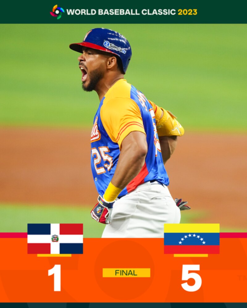 ¡Venezuela derrota a República Dominicana en el Clásico Mundial de Béisbol 2023!