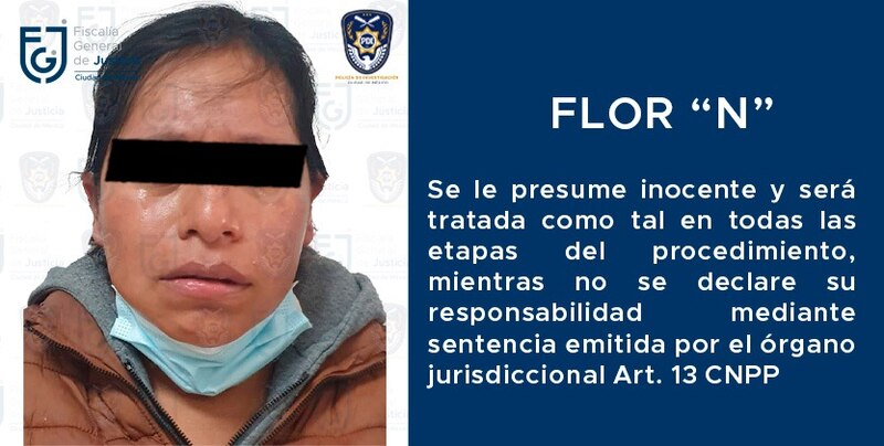 Title: Detienen a mujer por presunta responsabilidad en el delito de homicidio