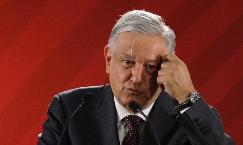 El presidente Andrés Manuel López Obrador durante una conferencia de prensa.