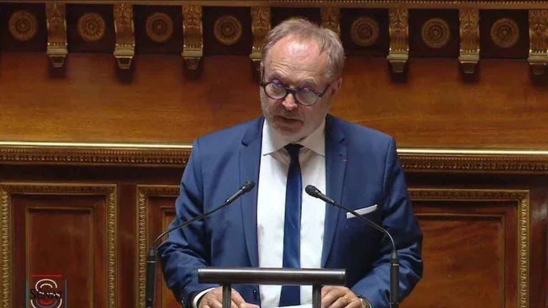 El presidente del Parlamento Europeo, David Sassoli, durante un discurso.