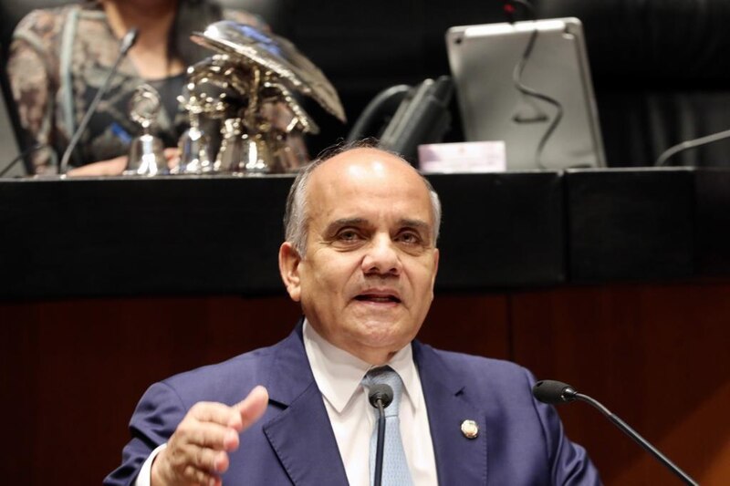 El presidente de la Cámara de Diputados, Santiago Creel, durante una sesión en el Congreso de la Unión.