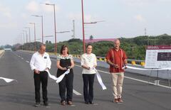 Sheinbaum inaugura puente de acceso al Puerto de Veracruz 