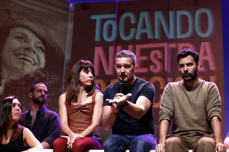 Javier Bardem, Penélope Cruz y Antonio Banderas en el Festival de Cine de San Sebastián