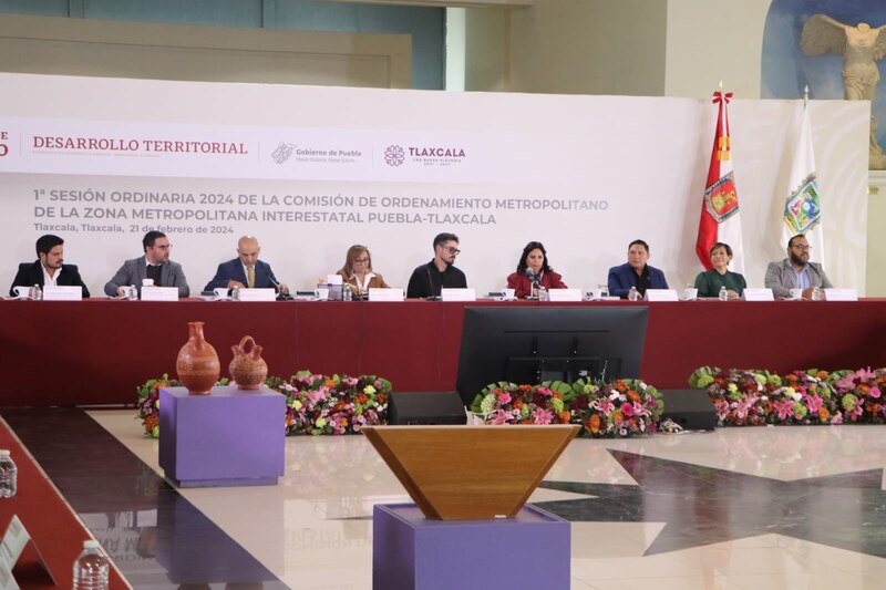 Title: Reunión de la Comisión de Ordenamiento Metropolitano de la Zona Metropolitana Interestatal Puebla-Tlaxcala