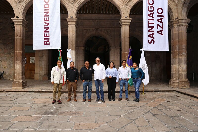 Visita del Presidente Municipal de Santiago Azajo a la comunidad de San Pedro el Alto
