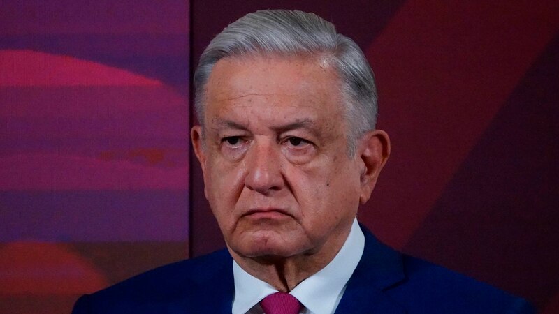 El presidente Andrés Manuel López Obrador durante una conferencia de prensa.