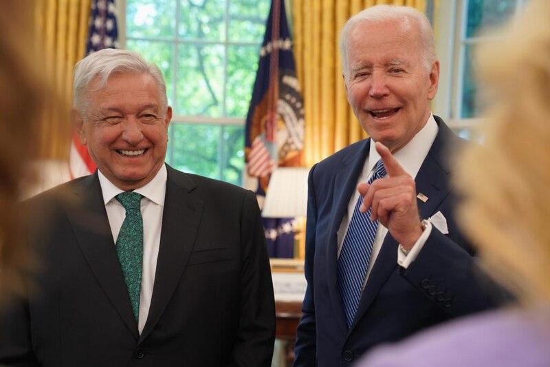 El presidente Biden y el presidente López Obrador se reúnen en la Casa Blanca