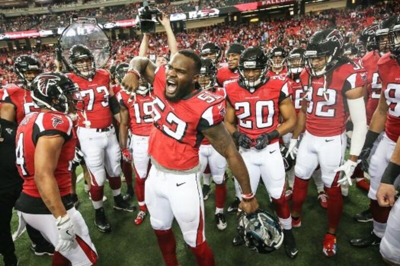 Los Falcons de Atlanta celebran su victoria en el Super Bowl LI