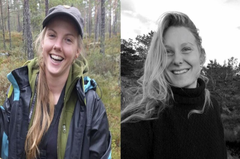 Mujeres sonrientes en la naturaleza