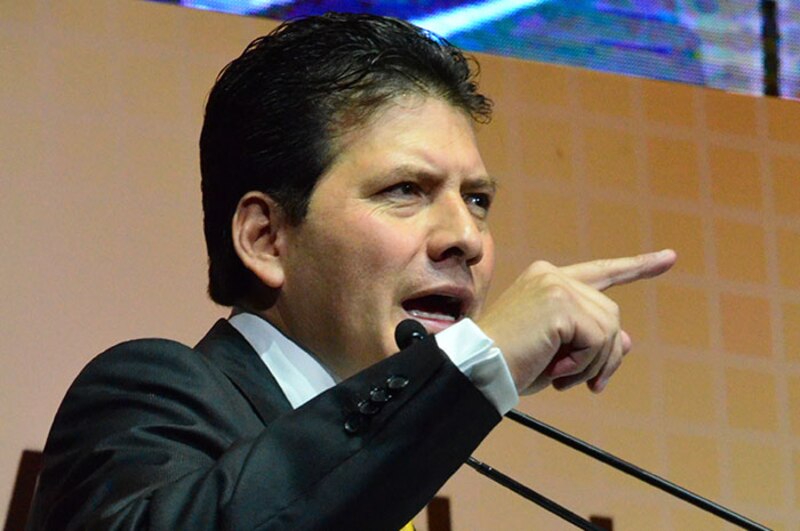 El presidente de México, Enrique Peña Nieto, da un discurso durante un evento público.