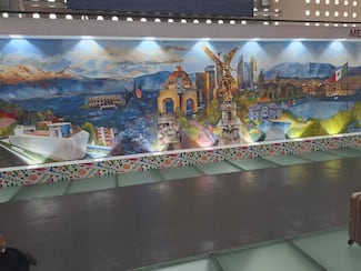 Develan mural “Memoria y Territorio” en el AICM como carta de bienvenida turística a la CDMX