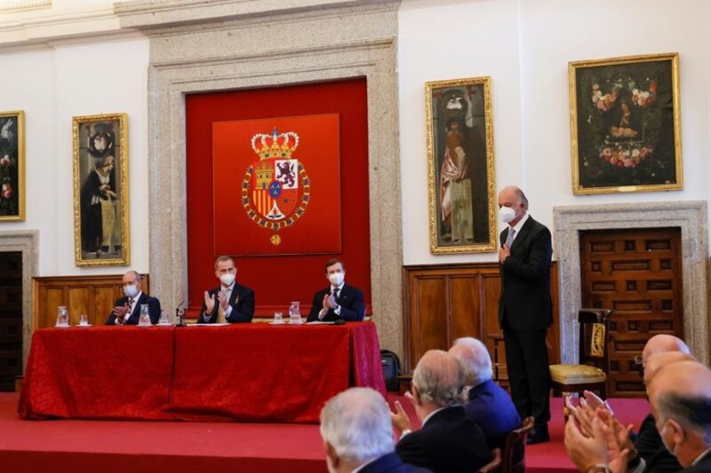 El presidente del Gobierno, Pedro Sánchez, interviene en el acto de entrega de los Premios Nacionales de Cultura 2022