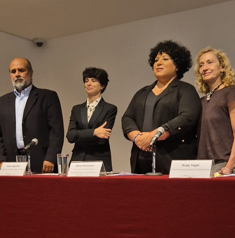 Presentación de la nueva temporada de ópera en el Palacio de Bellas Artes