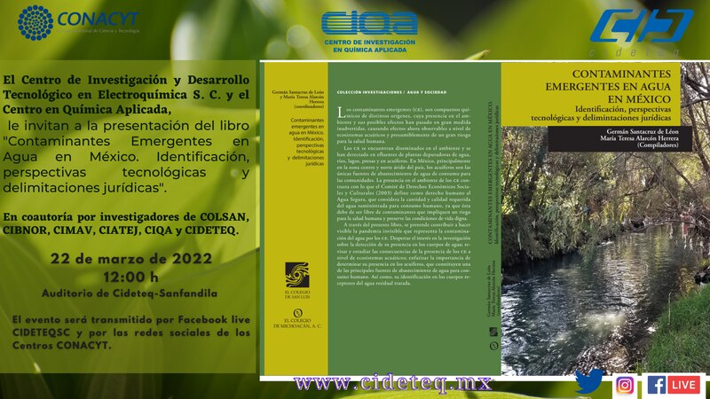 Contaminantes emergentes en agua en México. Identificación, perspectivas tecnológicas y delimitaciones jurídicas.