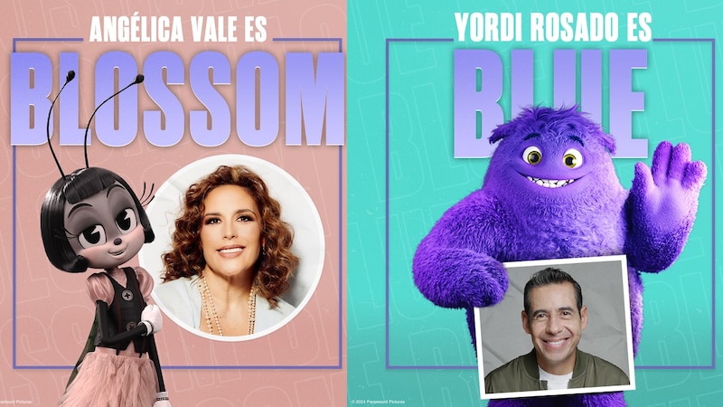 Angelica Vale es Blossom y Yordi Rosado es Blue en la nueva película de Paramount Pictures, "Hotel Transylvania: Transformania"