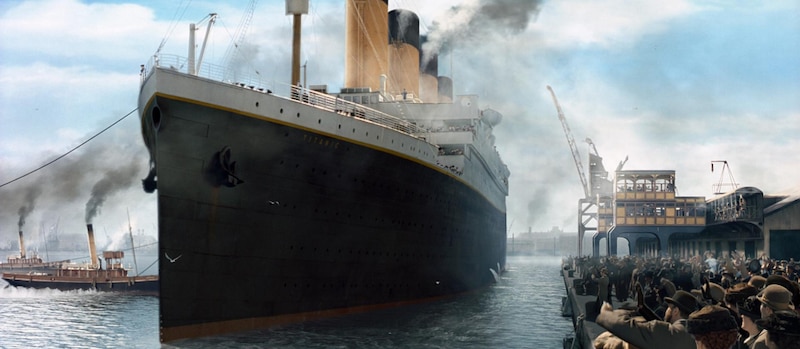 El Titanic en el puerto de Southampton