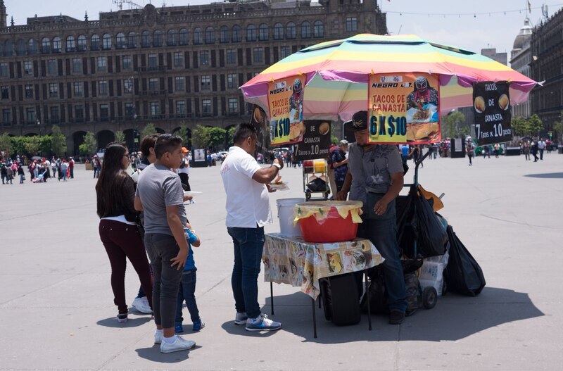 Tacos de canasta en la Ciudad de México