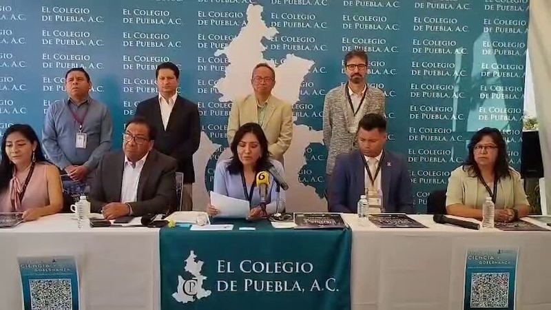Alejandra Sánchez González durante el anuncio del Foro de Ciencia y Gobernanza en Puebla